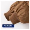 Korean Style Solid Hooded Thickened Winter Padded Coat For Toddler Boys And Girls