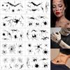 10 pièces Maquillage Corporel Halloween Autocollants Tatouages Toile d'Araignée Imperméable Tatouages Maquillage Performance
