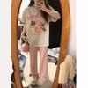Women's Oversized Gray Casual T-Shirt - Short-Sleeve Retro Hong Kong Style for Summer