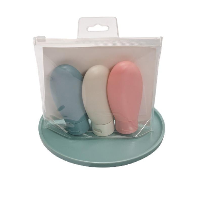 

Замшевая полиэтиленовая бутылка, косметическая бутылка для хранения, шампунь, лосьон, дорожный набор бутылок для хранения 60ml 3pcs