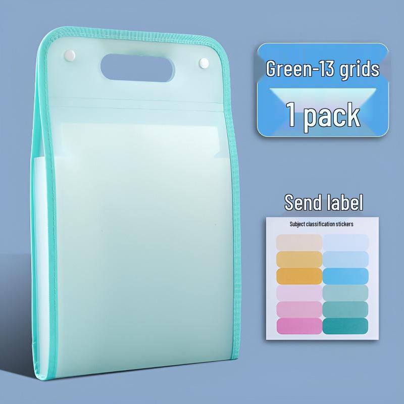 A4 Double-layer Nylon Mesh Document and Book Storage Bag