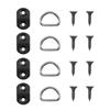 4 set de accesorii pentru cârlige de podea pentru plasă de marfă Portbagajul din spate pentru portbagaj, plasă de încărcare pentru podea, cârlig, inel, agățat, kit de fixare pentru plasă pentru ecran plat