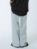 UNKNOWN PLANET Custom One-Pleat Wide Pigment Pants Light Gray