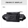 Kopfschicht Rindsleder Hüfttasche Herren Multifunktional Sport Leder Crossbody Handys Hochwertiges Gefühl