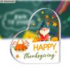 2D Flat Acrylic Thanksgiving Decoration, Indoor and Outdoor Decoration - No Battery/electricity Required, Free Day Decoration, Shop Decoration, Durab
