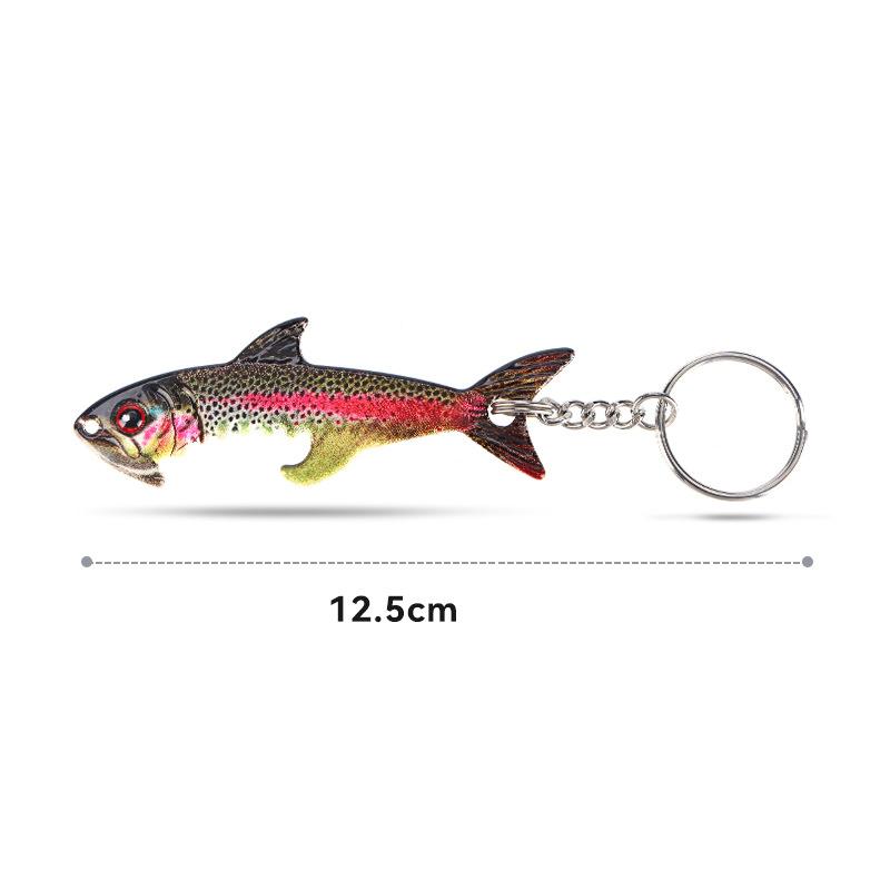 Zinklegierung Fischförmiger Flaschenöffner Schlüsselanhänger Lebensechte Optik Robuste Bauweise Für Angeln Camping Täglichen Gebrauch