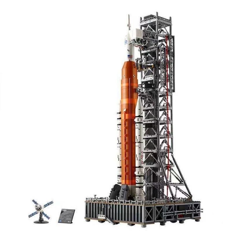The Artemis Space Launch System Rocket's Small Particle Assembly As A Gift For Children - An Educational Building Block Toy