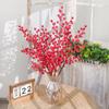 Artificial Red Fruit Bouquet Christmas Decorations Fake Plant for Home Room Decor New Year 2025 Bunch Christmas Tree Ornament