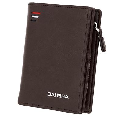 DAHSHA 10 Slot Large PU Leather Wallet | Card Holder Zipper Wallet with Cash & Coin Pocket (Chocolate Brown)