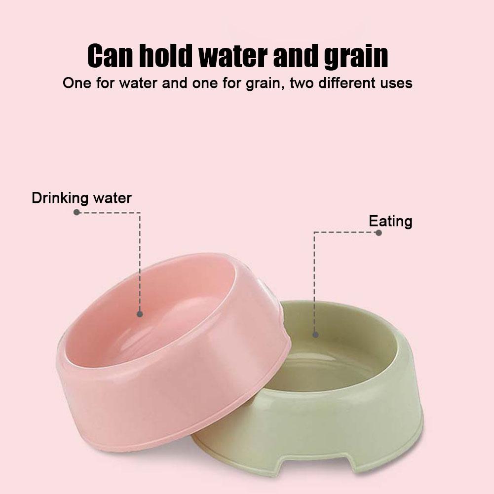 Pet Bowls Dog Cat Plastic Food Feeding Water Dish Bowl Feeder Pet Supplie Accesorios Para Perros