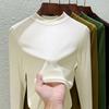 Modal long-sleeved women's thin inner with medium-neck bottoming shirt, new summer shirt