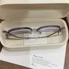 Classic Blue Ray Blocking Anti-Blue Light Glasses Eye Protection Ultralight Computer Goggles Metal Square Eyeglasses Office