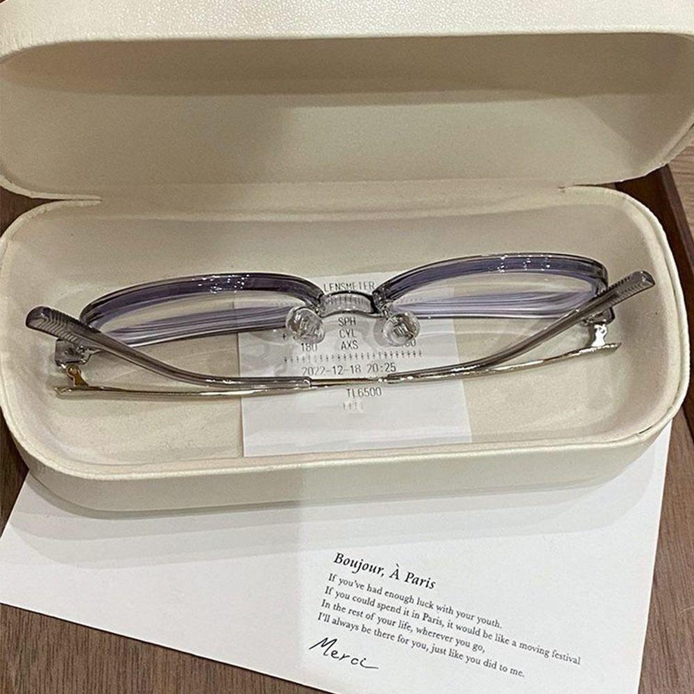 Classic Blue Ray Blocking Anti-Blue Light Glasses Eye Protection Ultralight Computer Goggles Metal Square Eyeglasses Office