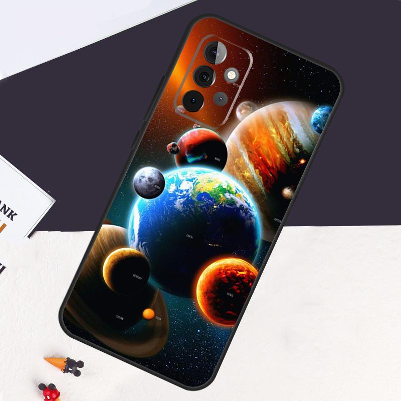 Space Solar System Planets Universe Case For Samsung Galaxy A13 A35 A15 A55 A53 A33 A36 A56 A26 A16 A22 A32 A52 A54 A34 A05 A06