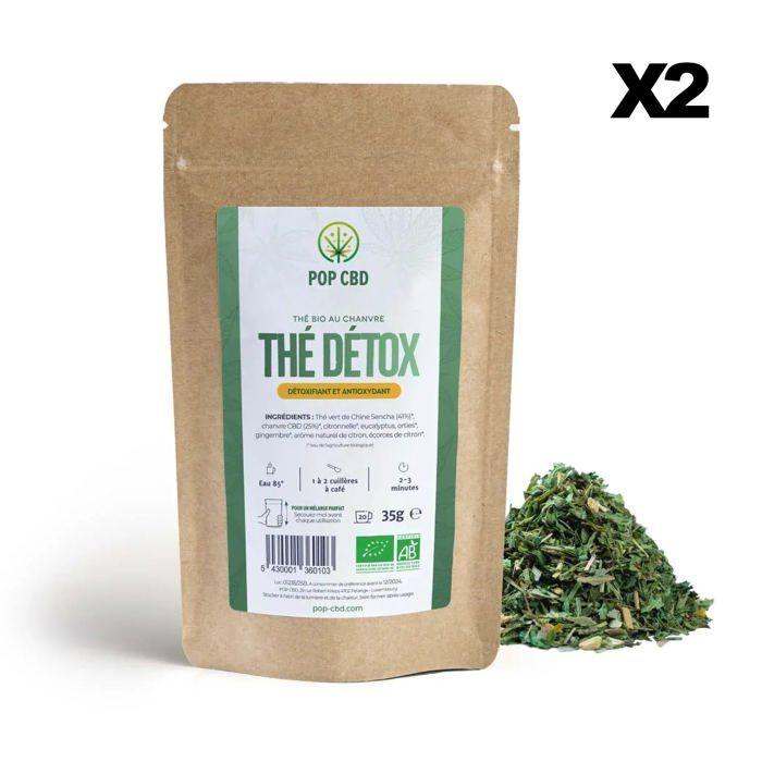 Thé Vert Bio, au Chanvre CBD 4 sachets