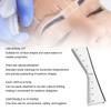 100 Pcs Disposable Eyebrow Ruler Stencils Stickers V Shaped Eyebrow Mapping Stickers for Symmetrical Shaping