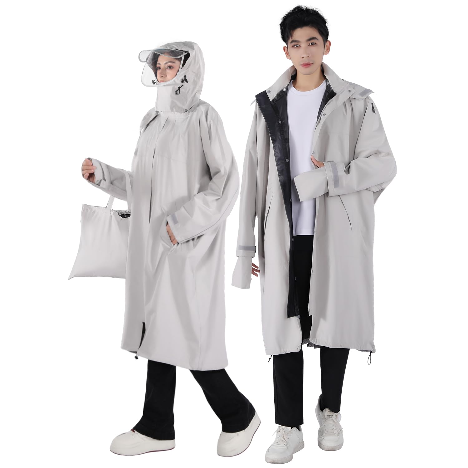 

Bicycle Raincoat Construction x TPU Highly Water Rain Rain Bike Backpack For Commuting to Work or Reflective Tape [HINOKAZE] [Lightweight Resistant]