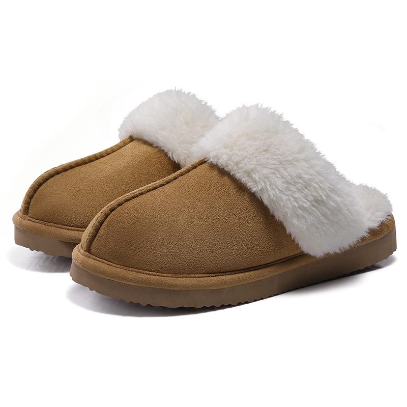 Fashion Kidmi Women's Slippers Soft Fluffy Fuzzy Slippers Ladies Winter House Slippers New Warm Shoes For Woman Comfortable Womens Shoes