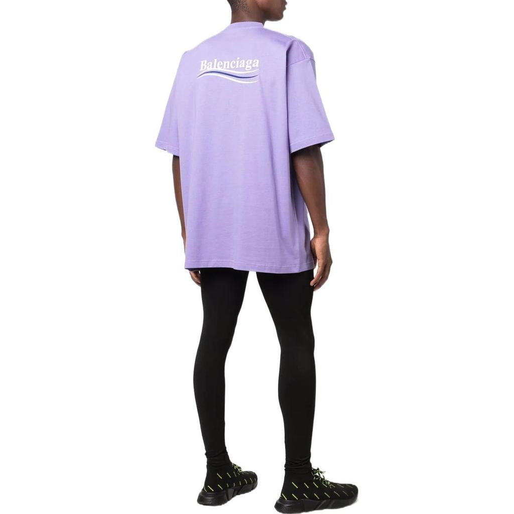 Balenciaga Political Campaign Oversized Logo Print T shirt 641675TKVJ13072