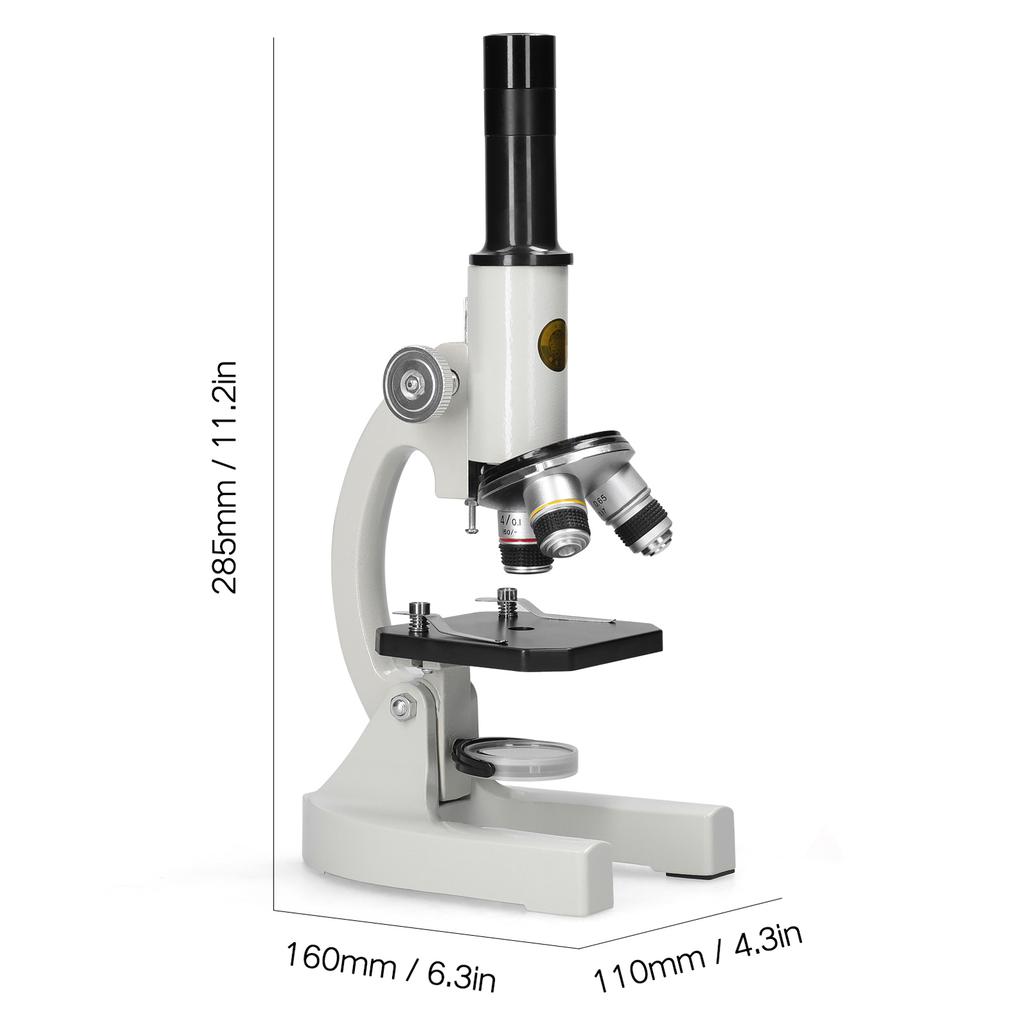 64X 2400X Monocular Optical Microscope School Children Science Experimental Biology Teaching Microscope