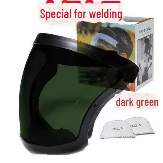 Сварочные маски и очки: Защищает от пыли, ветра, песка, брызг, масляных паров и шлифования/резки