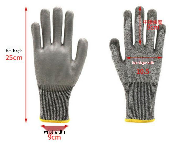 Unisex Cut-Resistant Work Gloves: Anti-Cut, Wear-Resistant, Scratch-Resistant, Breathable, Non-Slip, Comfortable Safety Gloves