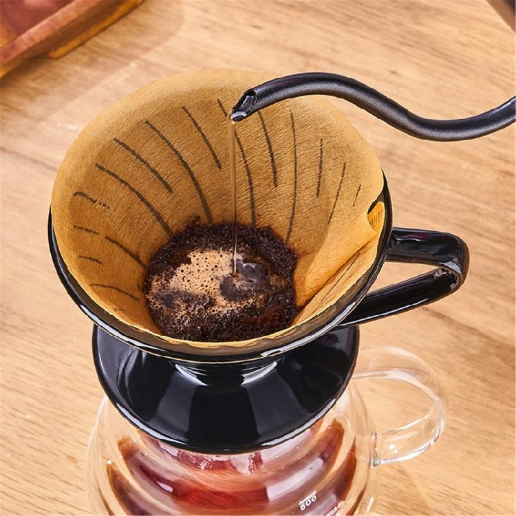 Ceramic Coffee Dripper Pouring Over Filter Funnel Cup Even Extraction Perfect For Coffee Enthusiasts