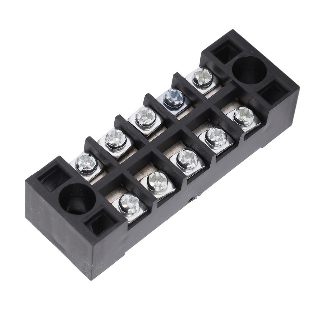TB‑1505L Terminal Block 5 Positions 600V 15A Dual Row Screw Terminals Strip for Distribution Boxes D