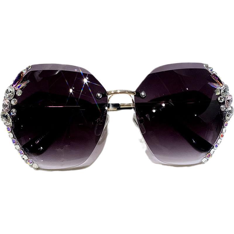 2023 Trendy Korean Style Rhinestone Slim Sunglasses for Women - UV Protection