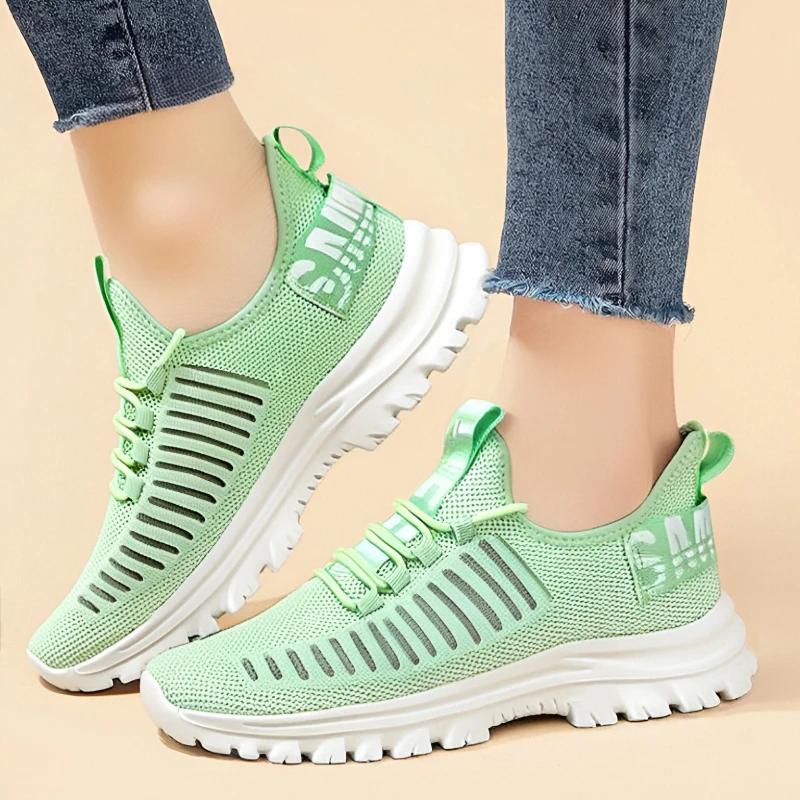 Women'S Lightweight Tennis Shoes Fashionable Comfortable Lace Up Shoes Outdoor Volleyball Tennis Training Sports Platform Shoes