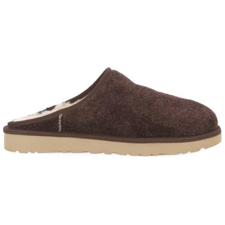 UGG Fashionable Minimalist Silent Non-Slip Closed-Toe Slippers Men slippers Brown 1153104-BCDR