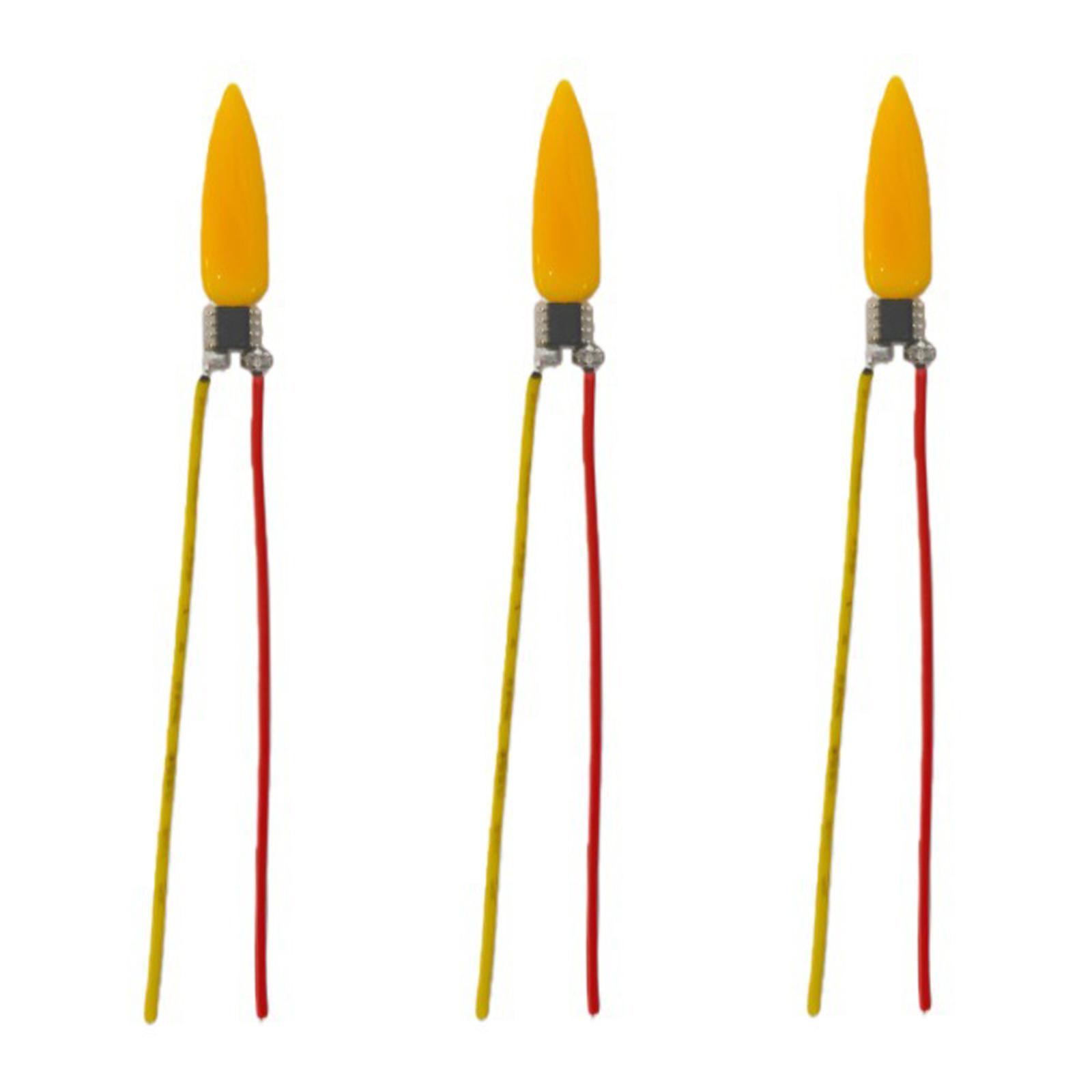 

3/5/10PCS 3V LED Flame Effect Light Bulb 2200K Diode Flash Candles Light Bulb Accessories for Halloween Christmas Party Decor