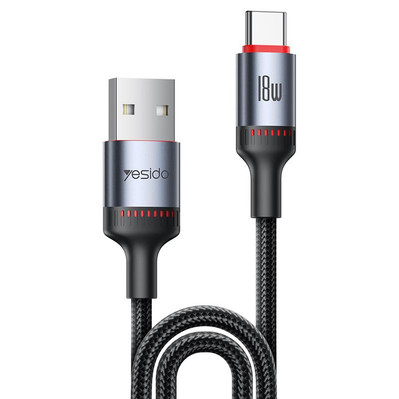 

CA184 PD27W 3A USB-C / Type-C на 8-контактный кабель для зарядки и передачи данных, длина: 2м (черный) USB to Type-C,1.2m чёрный
