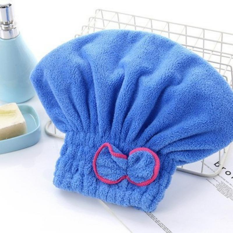 Haartrocknungskappe aus Mikrofaser, extrem saugfähig, Haartrockenwickelkappe, schneller Trockner