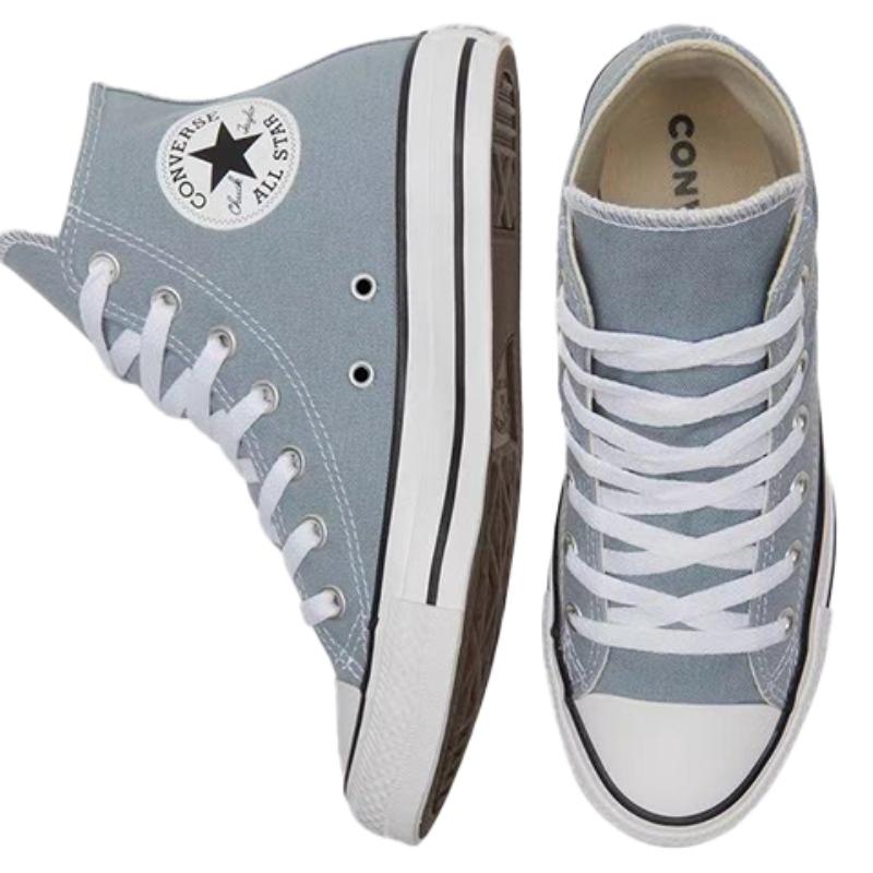 Converse Chuck Taylor All Star CTAS HI Classic Versatile High Top Espadrilles Unisex Gray Blue