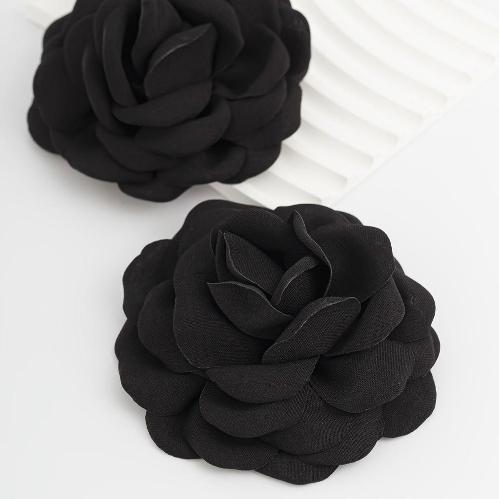1 Pair Elegant Statement Pierced Earrings Large Big Rose Flower Earrings  Women Jewelry