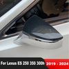 For Lexus ES 250 350 300h -   2024 Carbon Fiber Car Accessories Rearview Mirror Cover Trim Side Wing Mirrors Cap