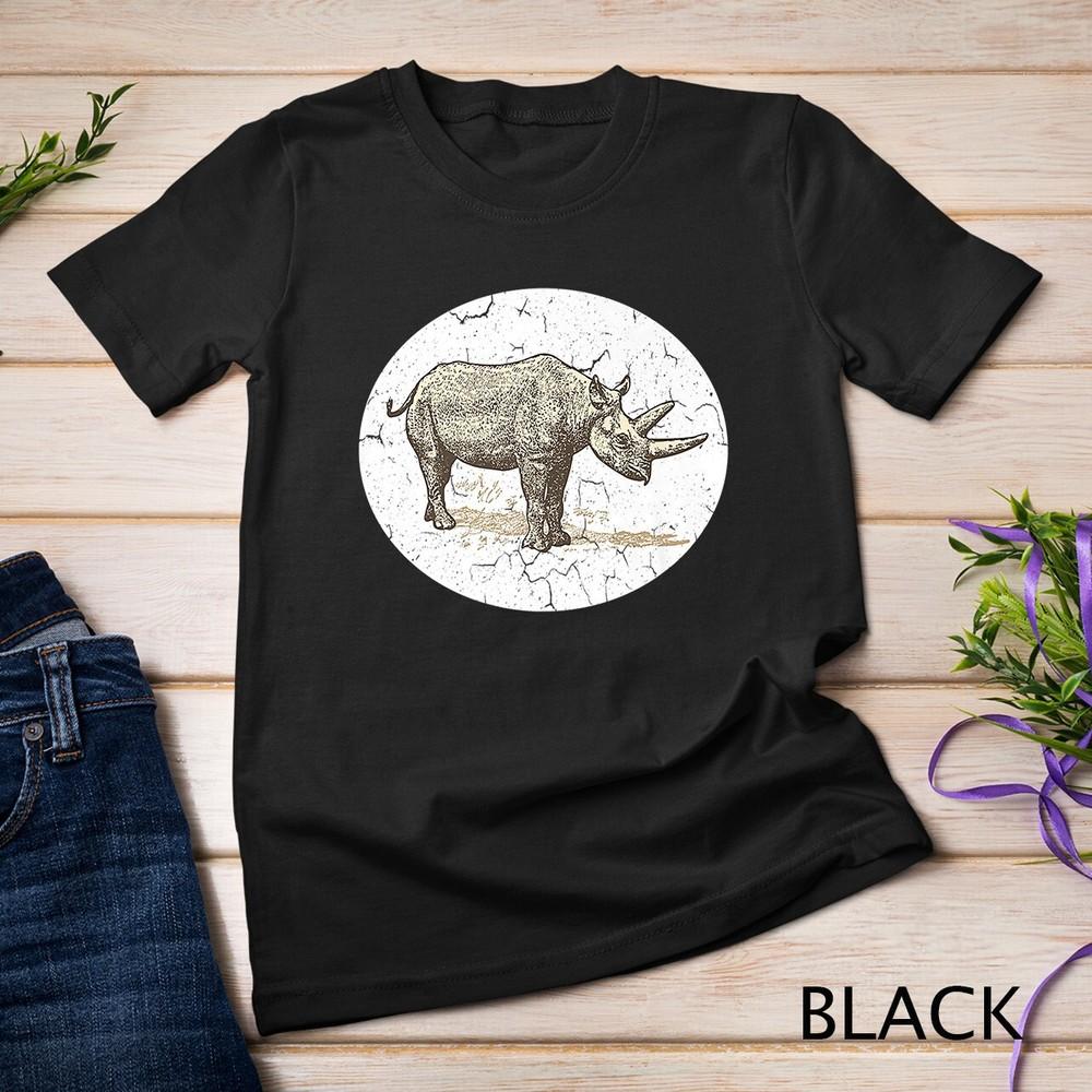

Vintage Style Rhino Rhinoceros Premium Shirt Unisex T-shirt 4XL