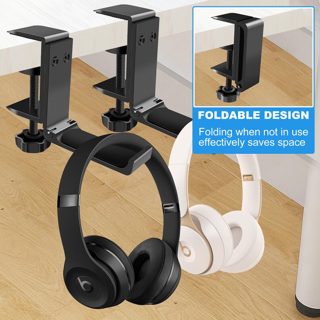 3PCS/Set Adjustable Desk Edge Hook Without Punching Office Desktop Edge Hanging Bag Hook Student Backpack Headphone Hanging Hook