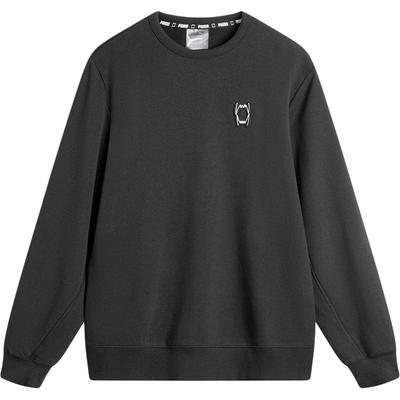 Puma Mishka Crown Solid Color Simple Knit Comfortable Breathable Long Sleeve Sweatshirt Unisex Sweatshirt Black 624782-04