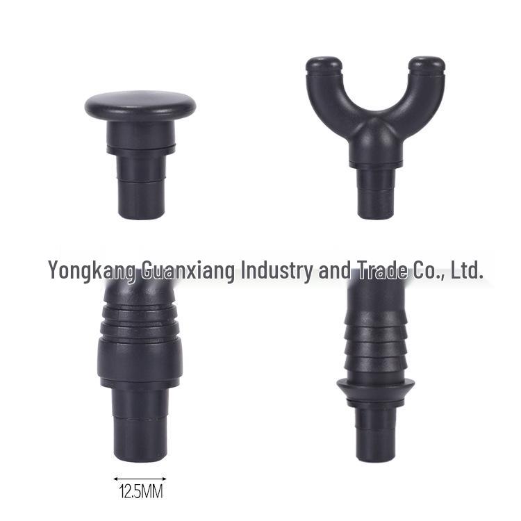 12.5mm Muscle Relaxer Fascia Gun Head: Metal & ABS PP Home Fitness Massage Stick Accessory.