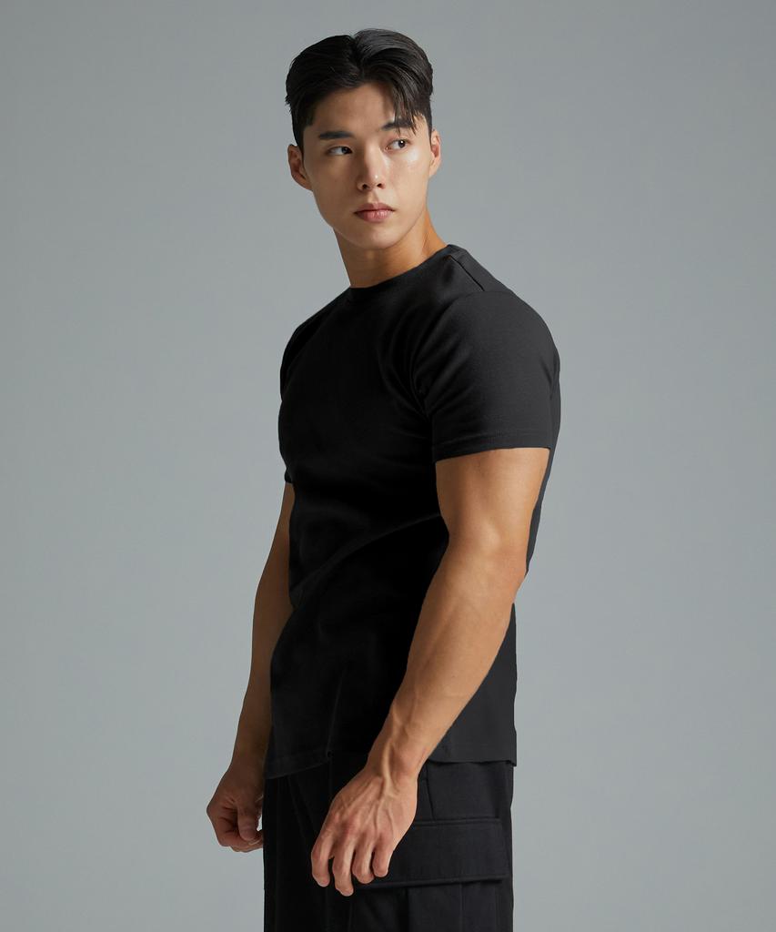 Beullaegmonseuteopis Cotton Poly Half Sleeve (Black) / Bm230106