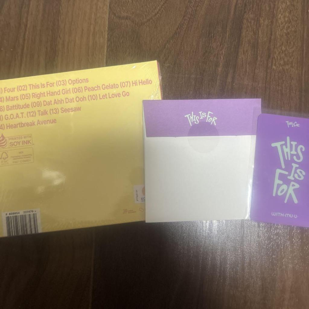 [USED] TWICE "this is for" Nayeon Digipack with muu bonus