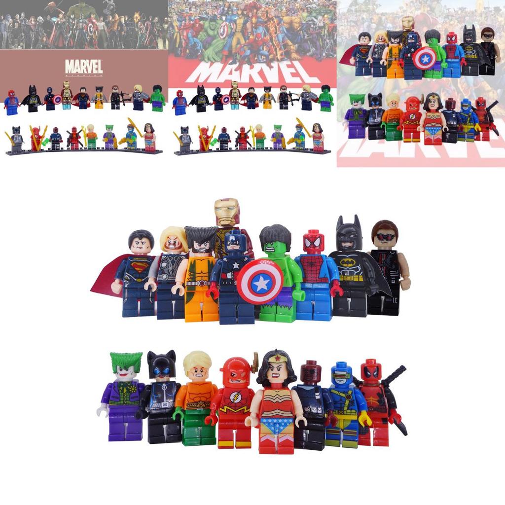 Superhero Mini Figures Set 50-100 Pieces Abs Plastic Diy Building Blocks Export Type