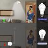 Motion Sensor LED Bulbs E27 PIR Lamp 7W Cool White 6500K LED Light Bulb Auto On/Off for Front Door, Garage, Stairs, Hallway