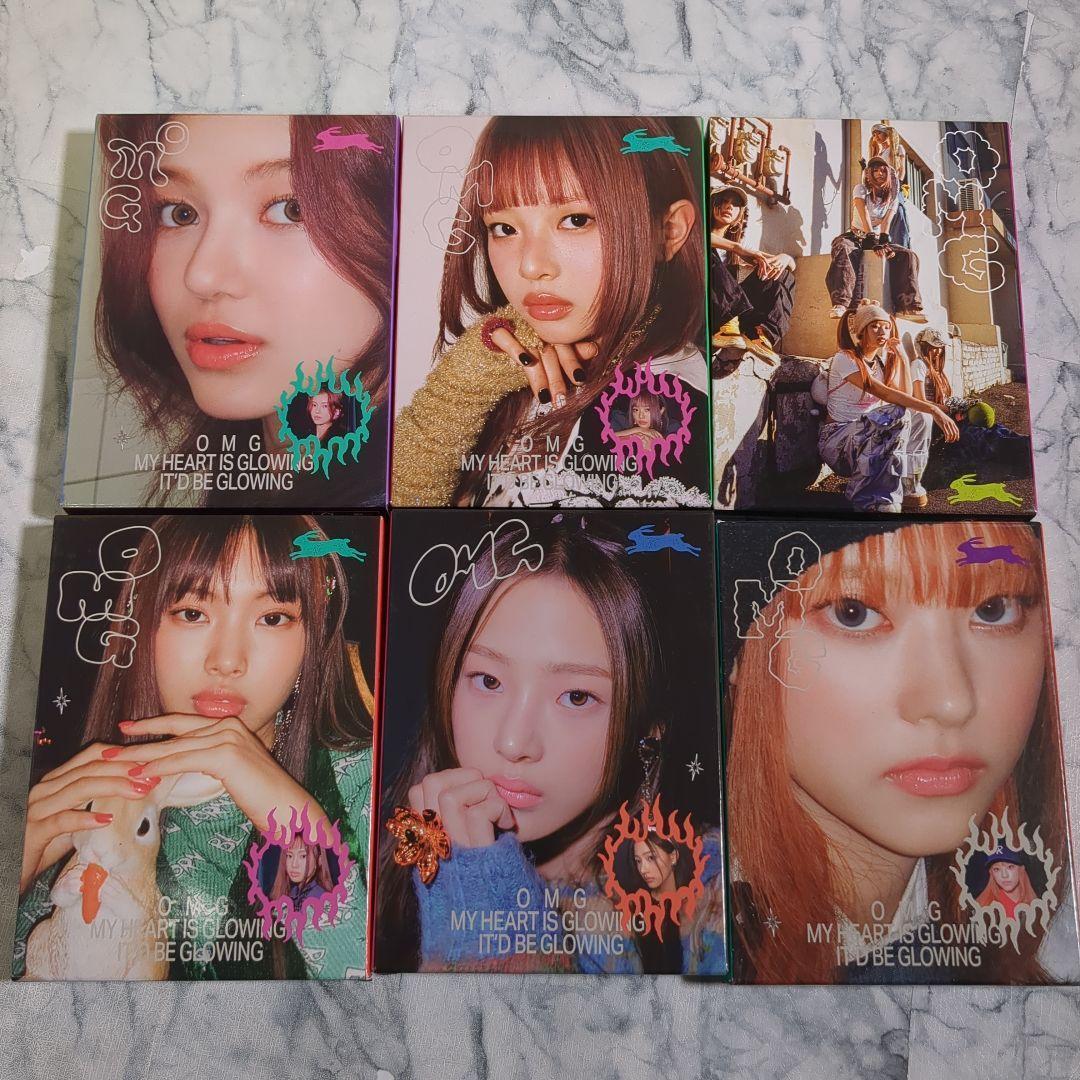 

[USED] New Jeans Album OMG 6 Sets Opened Trading Cards Missing