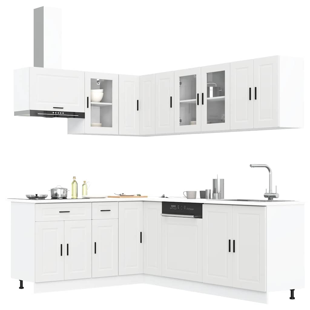 Küchenschrank-Set, Porto, 11-teilig, Weiß