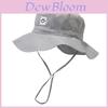 Baby Girls Kids Sun Hat With Solid Color Smiling Face Embroidery Design For Summer Outdoor Protective