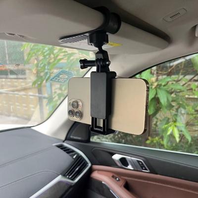 ABS Auto-Kamera-Halterungsclip für Sonnenblenden Panoramaaufnahme 3 Sekunden Montage Stabiler Griff Einstellbar Fahr-Sicherheitsdesign