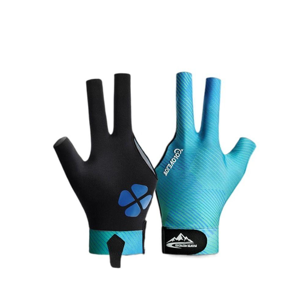 

Wear-resistant Open 3 Fingers Gloves Anti-sweat Three Finger Gloves 3 Fingers Billiard Glove Woman L-Style C